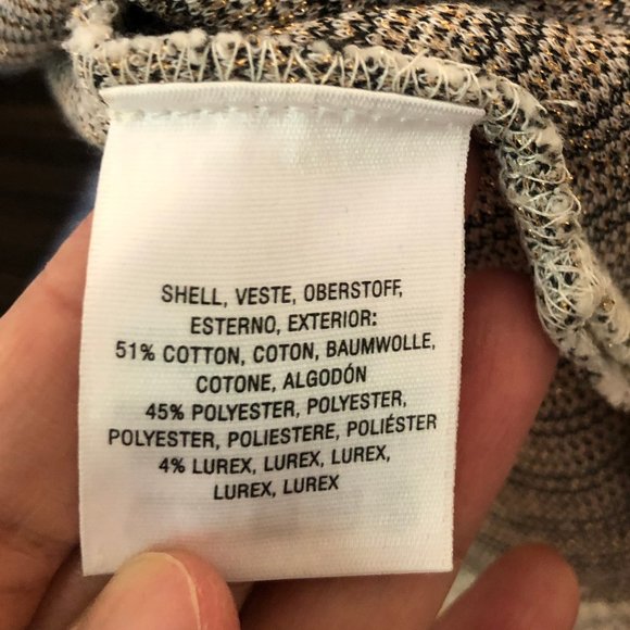 Anthropologie Postmark Tweed Style Blouse Medium - Picture 8 of 9